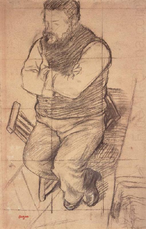 Study for Diego Martelli, Edgar Degas